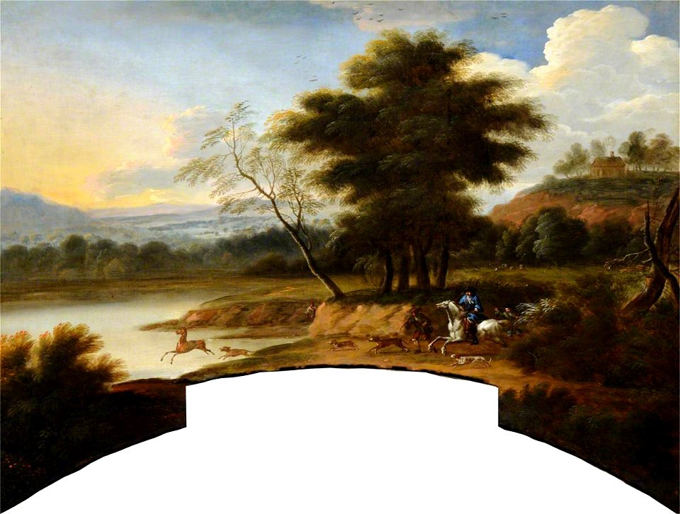 Jan Wyck (1645-1700) (style of) - Stag Hunting in Galtres Forest - 1191148 - National Trust