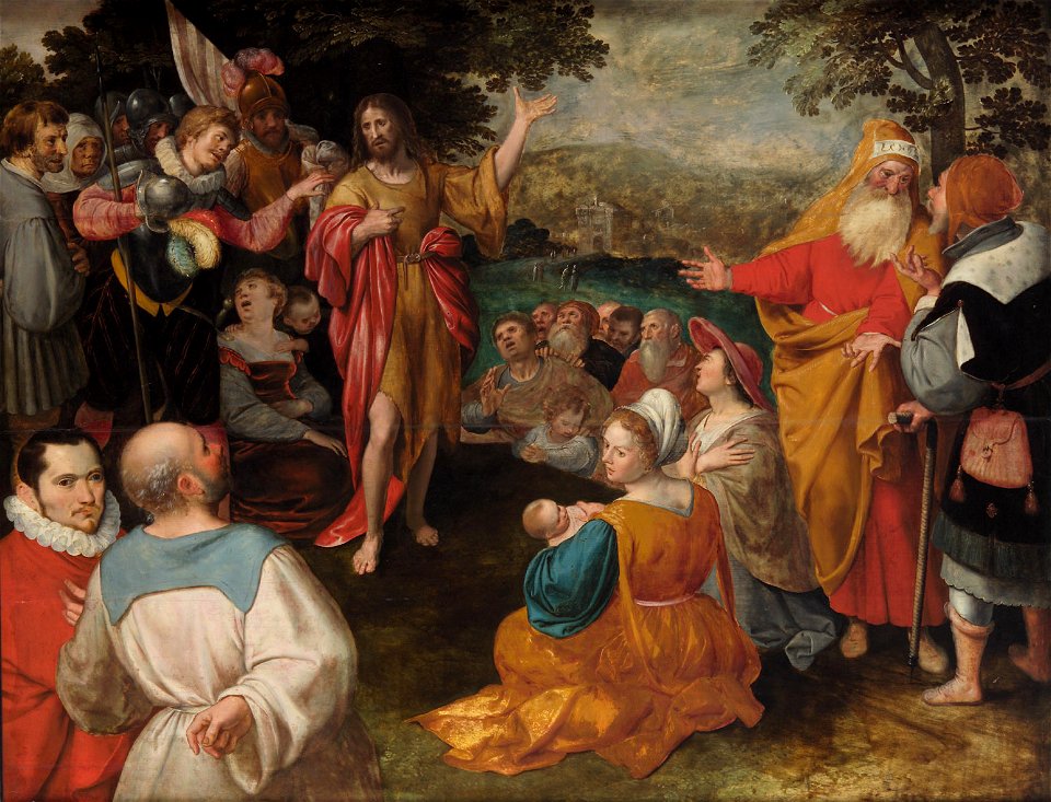 Jaques de II. Gheyn, , Kunsthistorisches Museum Wien, Gemäldegalerie - Predigt Johannes d. Täufers - GG 987 - Kunsthistorisches Museum