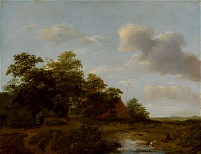 Jan Vermeer van Haarlem - A Farmstead by the Dunes - 809 - Rijksmuseum