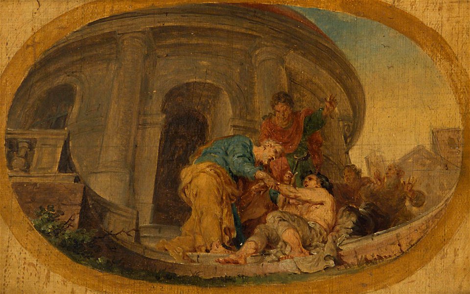 Januarius Zick - Petrus und Johannes heilen den Lahmgeborenen im Tempel - GG 6353 - Kunsthistorisches Museum