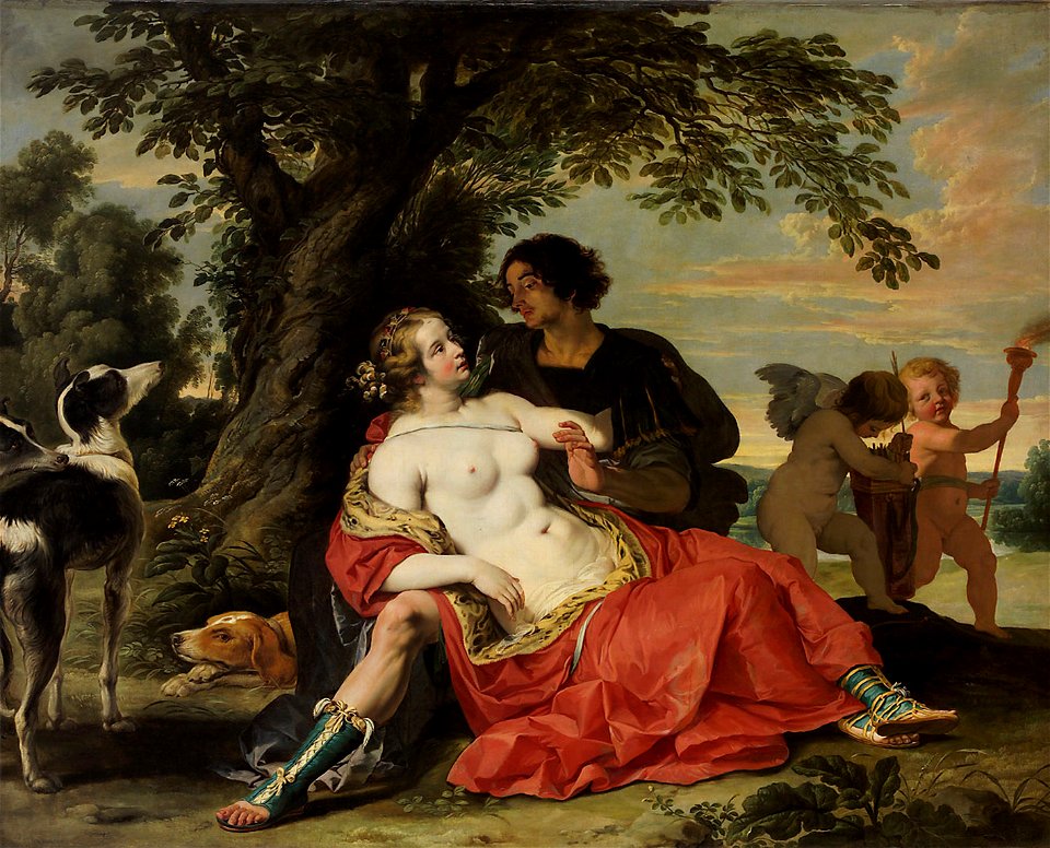 JANSSENS Abraham Venus and Adonis
