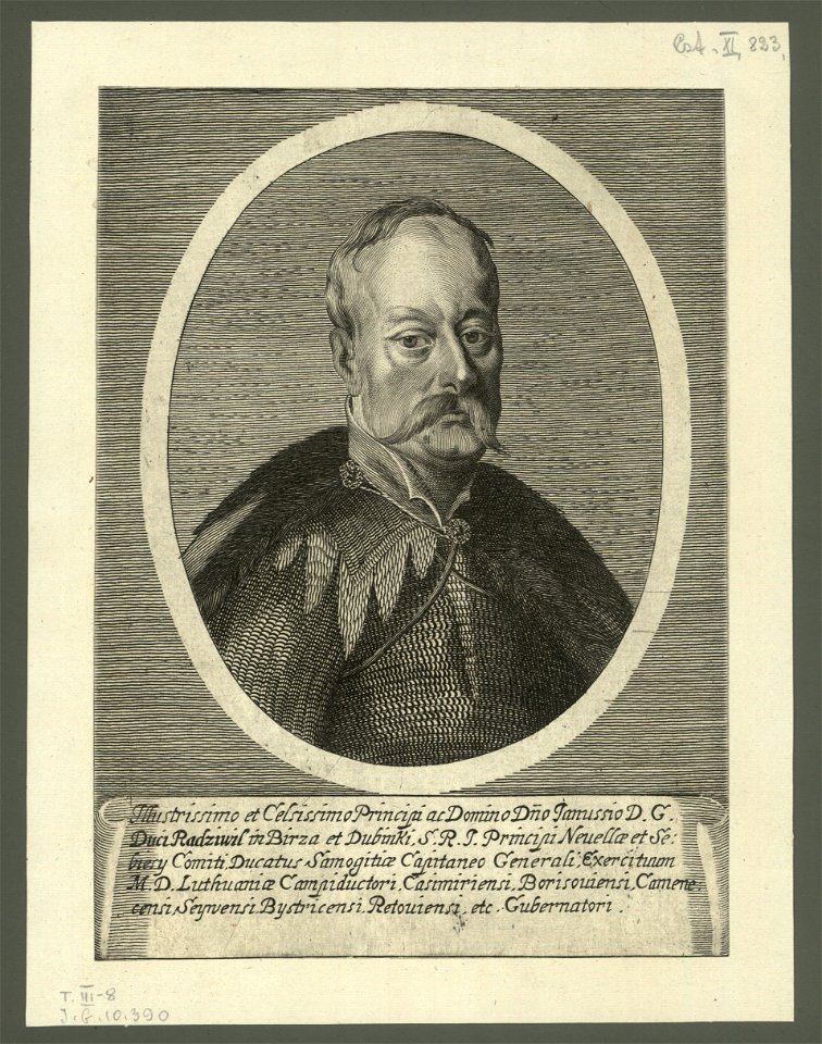 Januš Radzivił. Януш Радзівіл (C. Merian, 1653) (2)