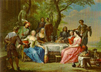 Janneck, Franz Christoph — Tafelnde Gesellschaft