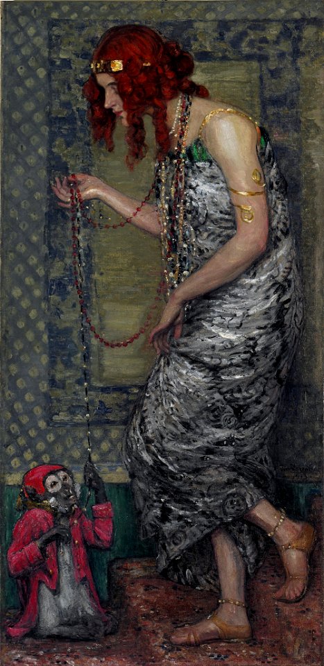 Janis Rozentāls - The Princess and the Monkey - Google Art Project