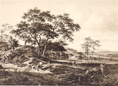 Jan Wijnants - Landscape with resting hunter