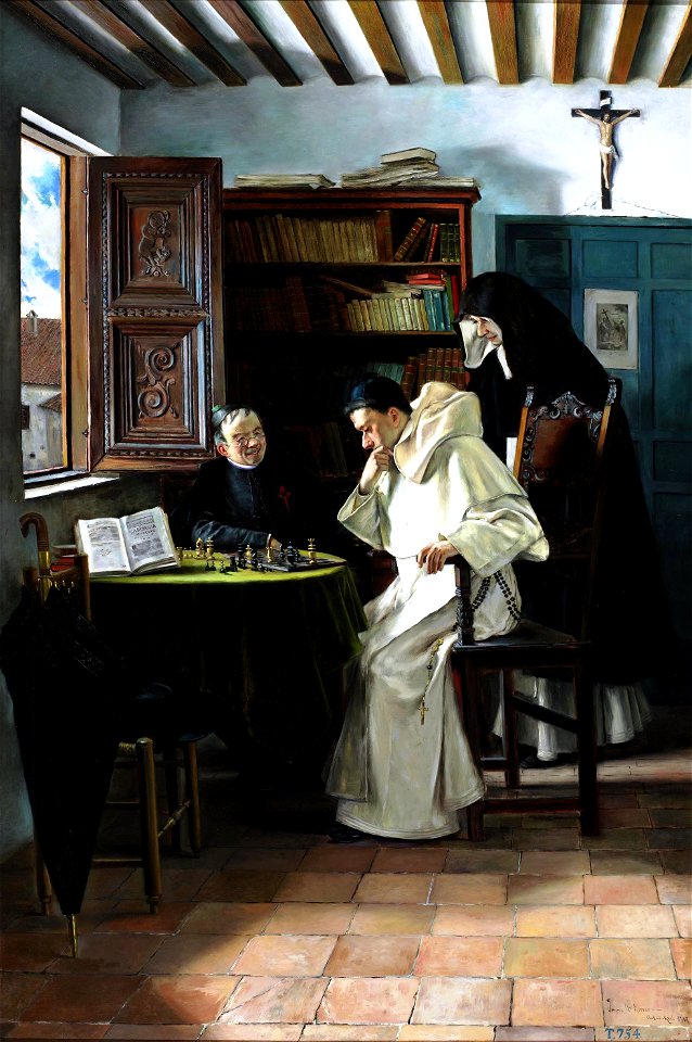Jaque mate, de Joaquín María Herrer y Rodríguez (Museo del Prado)
