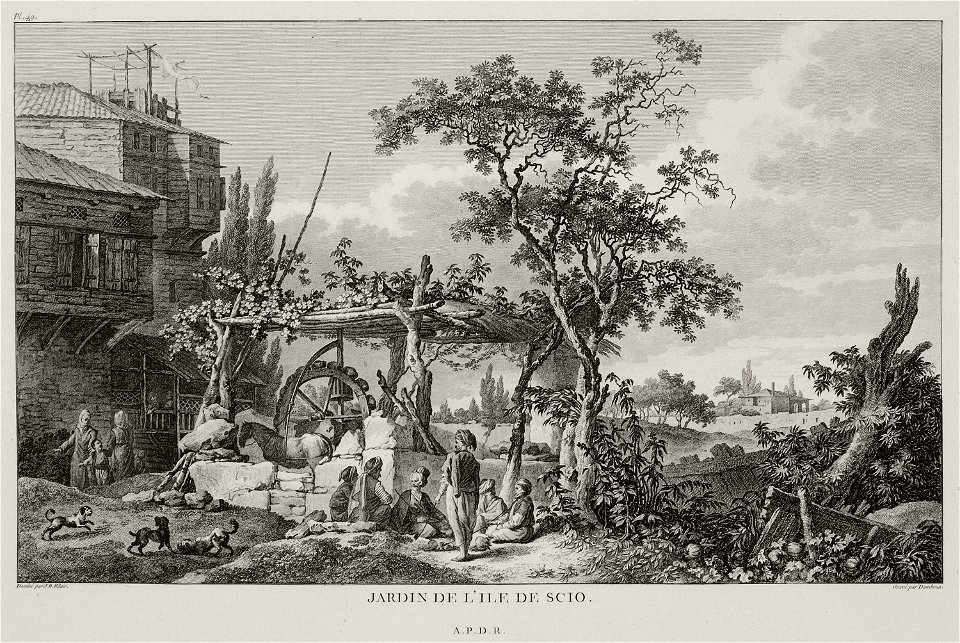 Jardin de l'ile de Scio - Choiseul-gouffier Gabriel Florent Auguste De - 1782