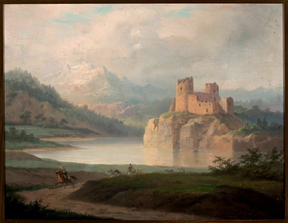 January Suchodolski - Ruins of the castle in Czorsztyn - MP 5193 MNW - National Museum in Warsaw