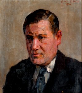 Jan Wils (1891-1972), by Isaac Israels. Free illustration for personal and commercial use.