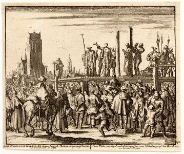 Jan Woutersz van Kuyk en Adriaanken Jans te Dordrecht verbrand. Anno 1572, objectnr A 41944