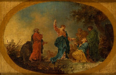 Januarius Zick - Schlüsselübergabe an Petrus - GG 6352 - Kunsthistorisches Museum