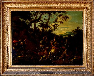 Jan Wyck - Stag Hunt - Sarjeant Gallery