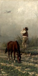 Jaroslav Věšín - Čáp letí - O 1398 - Slovak National Gallery
