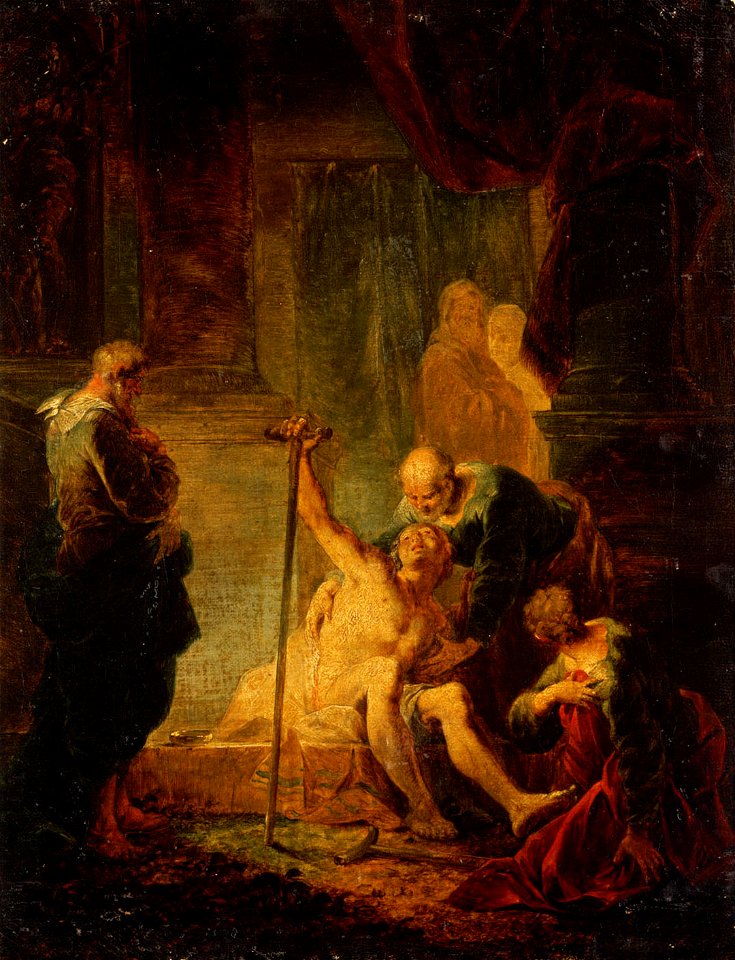 Januarius Zick - Petrus und Johannes heilen den Lahmgeborenen im Tempel - GG 9082 - Kunsthistorisches Museum