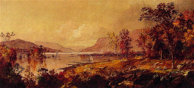 Jasper Francis Cropsey Greenwood Lake in September