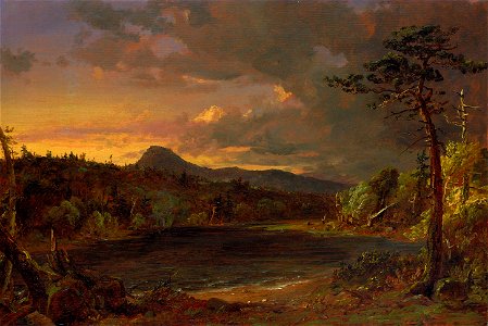 JasperCropsey-Catskill Creek 1850. Free illustration for personal and commercial use.