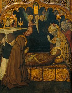 Jaume Huguet - Martyrdom of Saint Bartholomew, Calvary and Death of Saint Mary Magdalene - Google Art Project - detail3