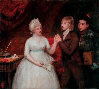 Jane Staunton with her son, by John Hoppner