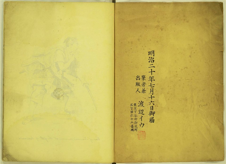 Japanese Types Illustrated by Mrs. Yuko Watanabe Tokyo 1887 (BM 1942,0601,0.6.1-25 16)