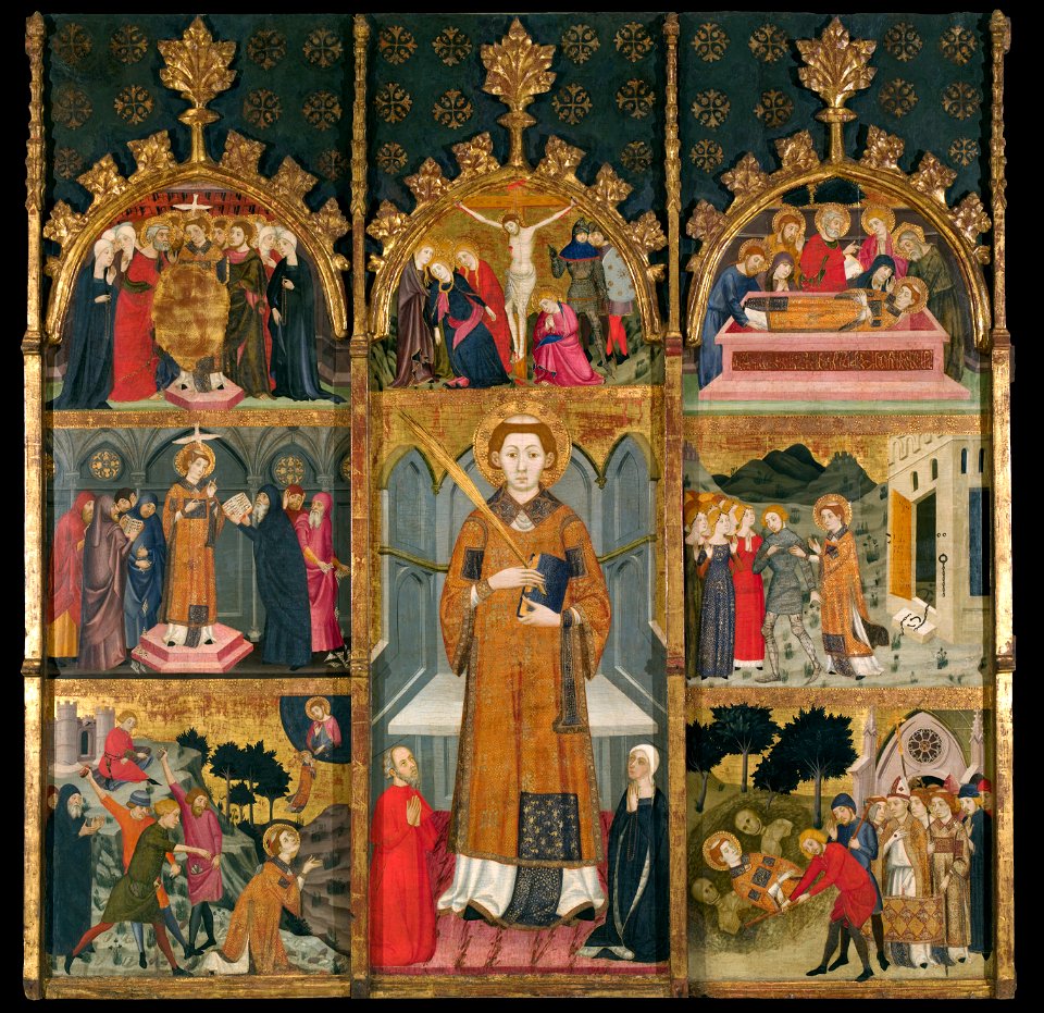Jaume Serra - Altarpiece of Saint Stephen - Google Art Project. Free illustration for personal and commercial use.