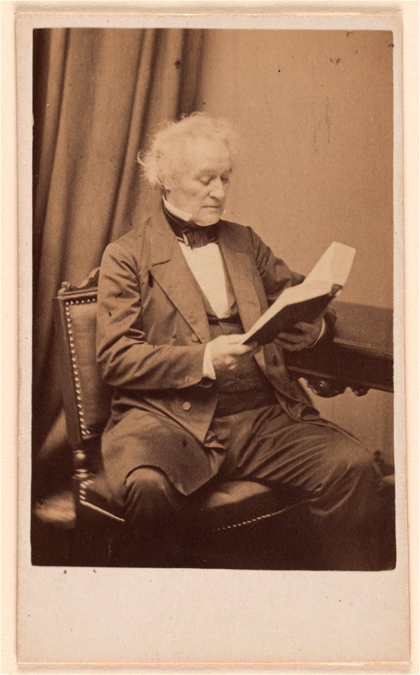 Jared Sparks by John Adams Whipple, 1863, albumen silver print, from the National Portrait Gallery - NPG-NPG 80 94