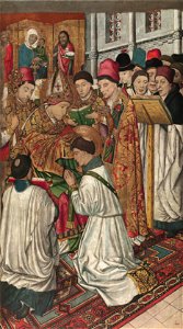 Jaume Huguet - Saint Vincent Ordained by Saint Valerius - Google Art Project