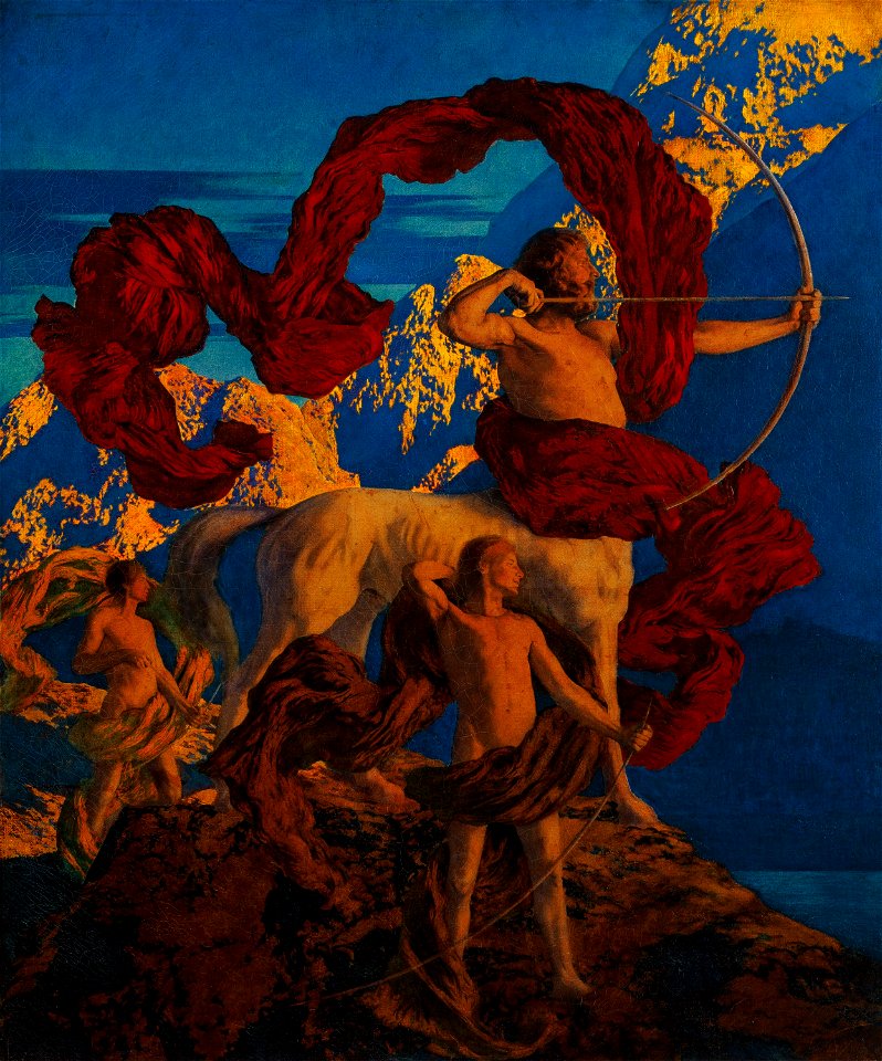 Jason and His Teacher by Maxfield Parrish, 1909