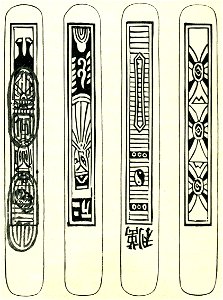 Japanese playing cards. Image from book of 1902