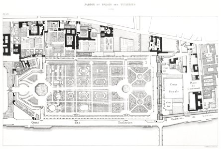 Jardin et Palais des Tuileries, 1770