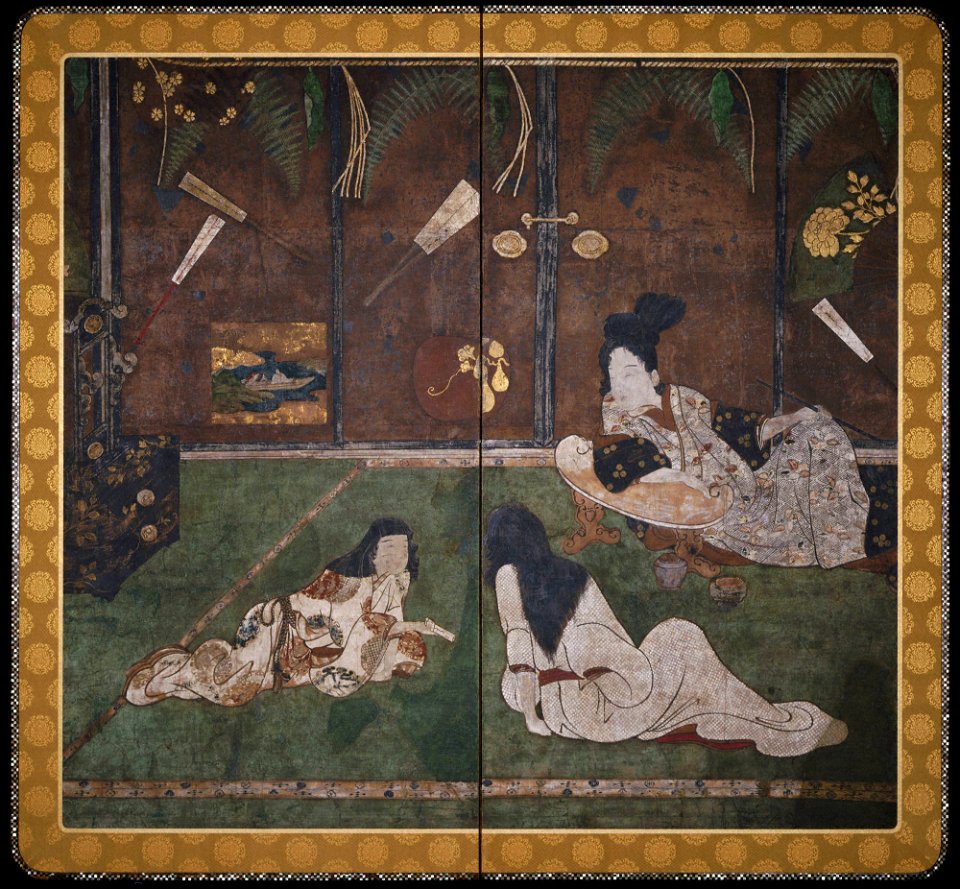 Japanese - Messenger of Love (Fumitsukai byōbu-e) - Google Art Project