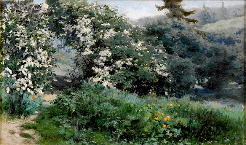 Jarzeff Blühende Obstbäume 1900