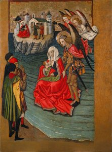 Jaume Huguet - Miracle of Mont Saint-Michel - Google Art Project
