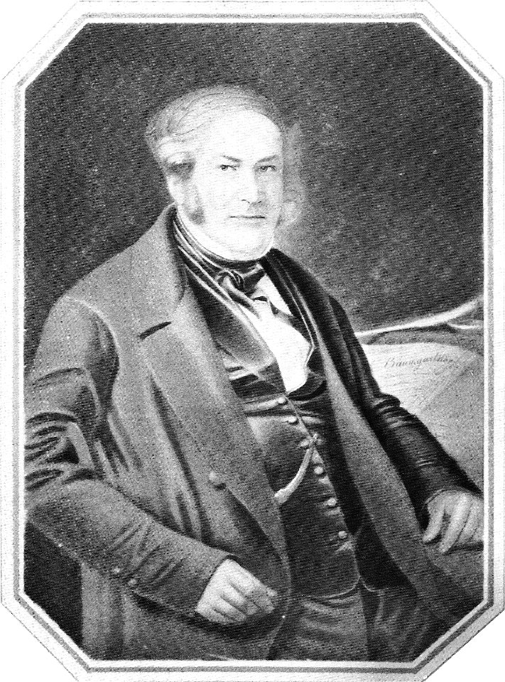 JB Isenring - Bernhard Carl Baumgartner. ret.Talbotypie vor 1852 (FPh60)