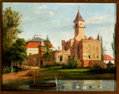 January Suchodolski - View of the castle in Radziejowice - MP 1028 MNW - National Museum in Warsaw