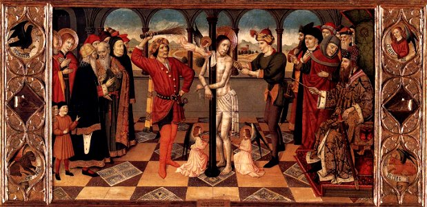 Jaume Huguet - The Flagellation of Christ - WGA11796