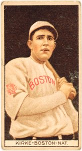 Jay Kirke, Boston Braves, baseball card portrait LCCN2008677953