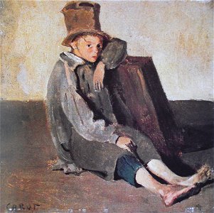 JBC Corot Jeune garçon assis à terre 1824