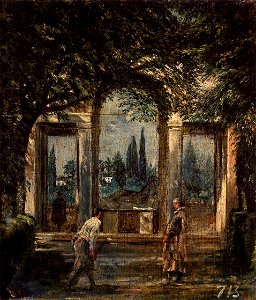 Jardines de la villa Medicis, el Pabellón de Ariadna, by Diego Velázquez