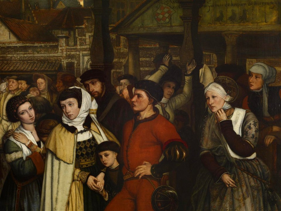Jean August Hendrik Leys - The Edict-s- of Charles V - Walters 37123 - Detail B