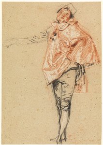 Jean Antoine Watteau - Study of a Standing Dancer with an Outstretched Arm - Google Art Project. Free illustration for personal and commercial use.