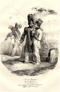 Je suis Français, tu es Français, il est Français, nous sommes tous Français, Chauvin, l'affaire peut s'arranger (BM 1869,0410.62)