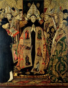 Jaume Huguet - Consecration of Saint Augustine - Google Art Project