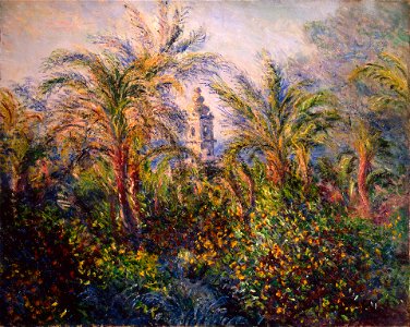 Jardin à Bordighera, impression de matin -- Claude Monet, 1884, Hermitage. Free illustration for personal and commercial use.