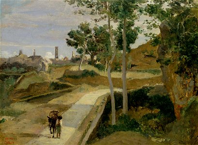 Jean Baptiste Camille Corot - Volterra. Route descendant de la ville - Musée Marmottan-Monet
