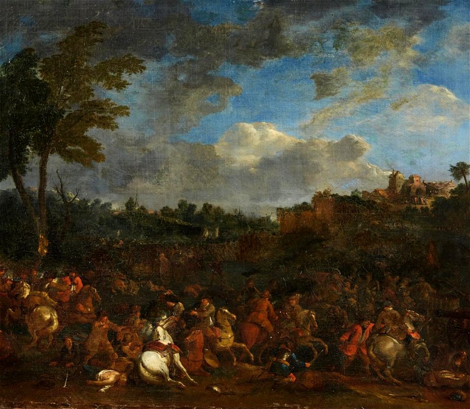 Jasper Broers - Cavalry battle by a village