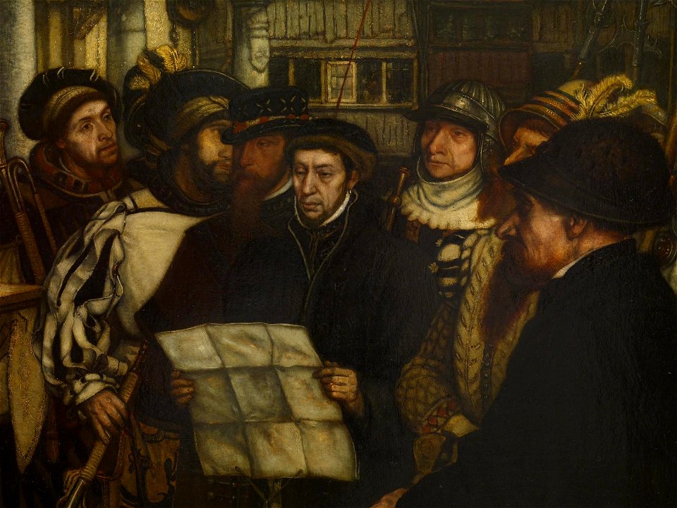 Jean August Hendrik Leys - The Edict-s- of Charles V - Walters 37123 - Detail G