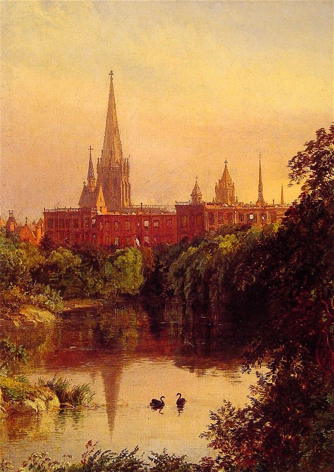 Jasper Francis Cropsey A Viewin Central Park