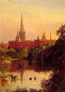 Jasper Francis Cropsey A Viewin Central Park