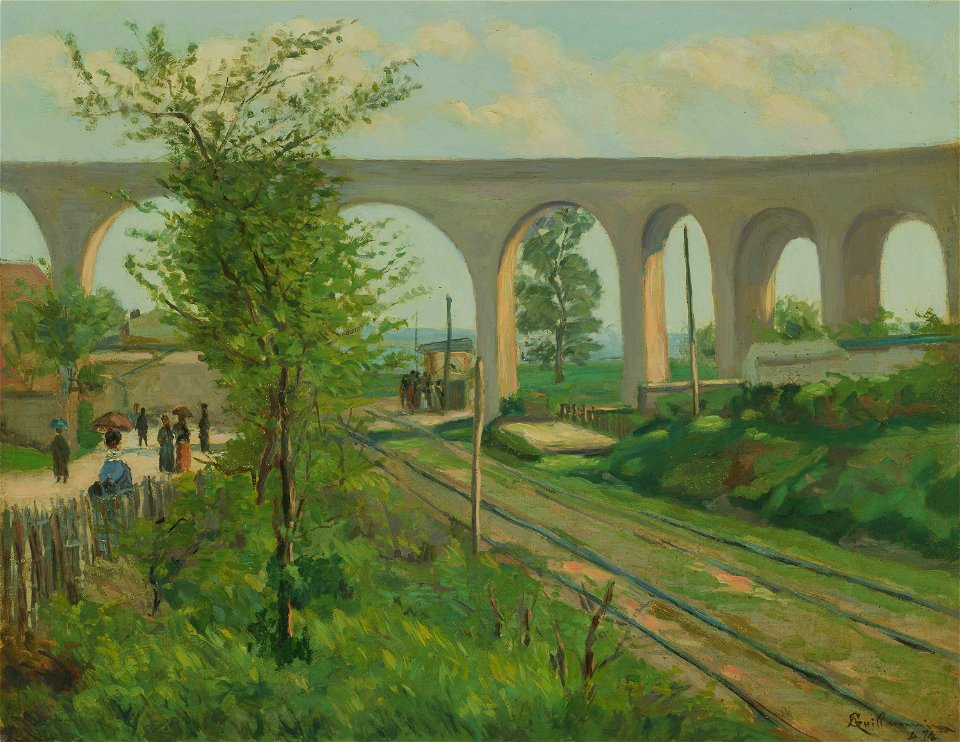 Jean Baptiste Armand Guillaumin - The Arcueil Aqueduct at Sceaux Railroad Crossing - 1970.95 - Art Institute of Chicago