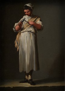 Jean Barbault - A Roman Cook´s Boy Sharpening a Knife - KMS6557 - Statens Museum for Kunst